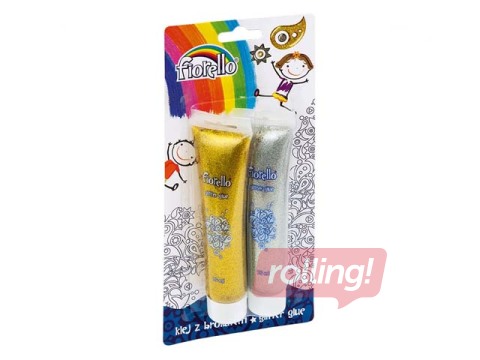 Dekoratīvā līme Fiorello, 2 x 75ml, zelta un sudraba