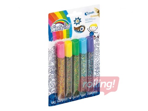 Dekoratīvā līme Fiorello, 5 x 13ml, confetti