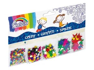 Konfetti spīdumi-zvaigznītes, Fiorello, 5 x 2g, dazādi izmēri