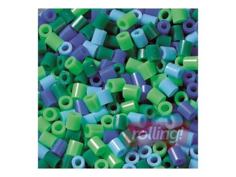 Kausējamas pērlītes, 2000gab., zilas-zaļas