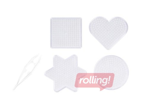 Kausējamo pērlīšu pamatnes Figūras, 4 gab.