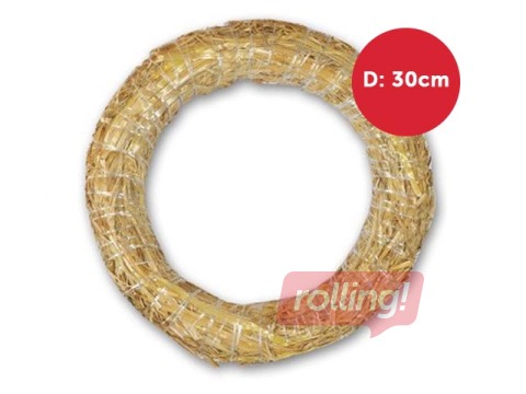 Pamatne Adventes vainagam, no salmiem, D: 30 cm