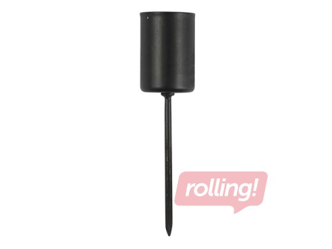 Svečturi adventes vainagam ar adatu, melni, ⌀2.25cm, 4 gab.