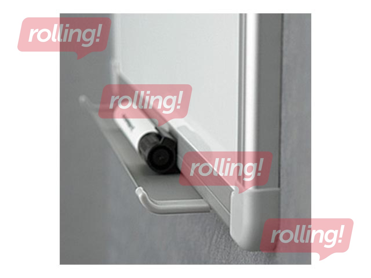 Sienas tāfele alumīnija rāmī 2x3, 250x120 cm, lakota, balta 