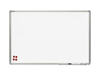 Sienas tāfele alumīnija rāmī 2x3, 250x120 cm, lakota, balta 