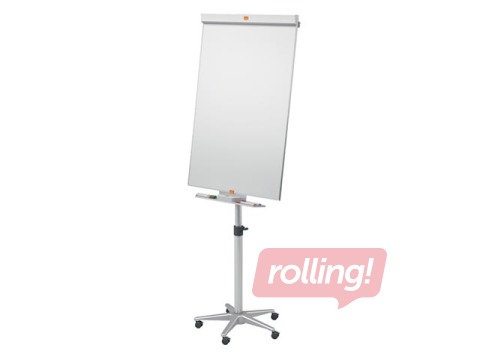 Tāfele uz riteņiem Flipchart Nobo Nano Clean™, lakota, 67 x 100 cm