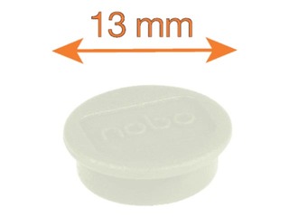Magnēti Nobo, 13 mm, 10 gab., balti