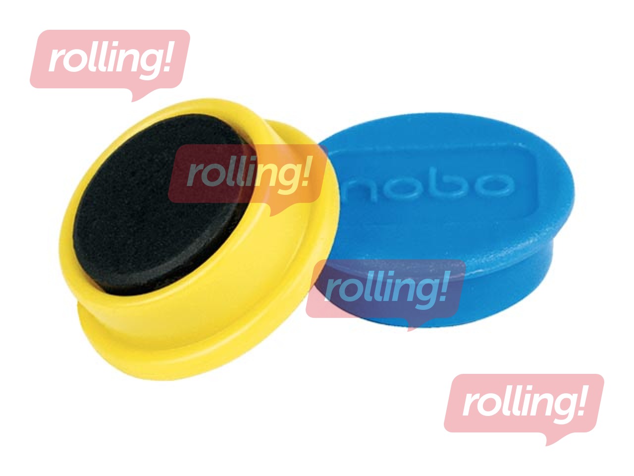 Magnēti Nobo, 13 mm, 10 gab., dažādas krāsas