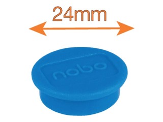 Magnēti Nobo, 23 mm, 10 gab., zili