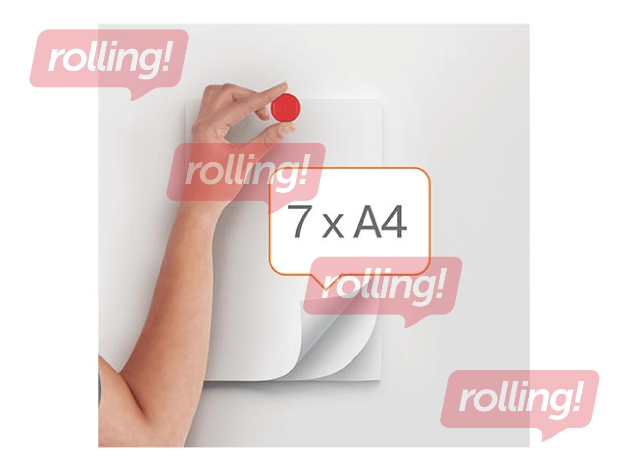 Magnēti Nobo, 32 mm, 10 gab., sarkani