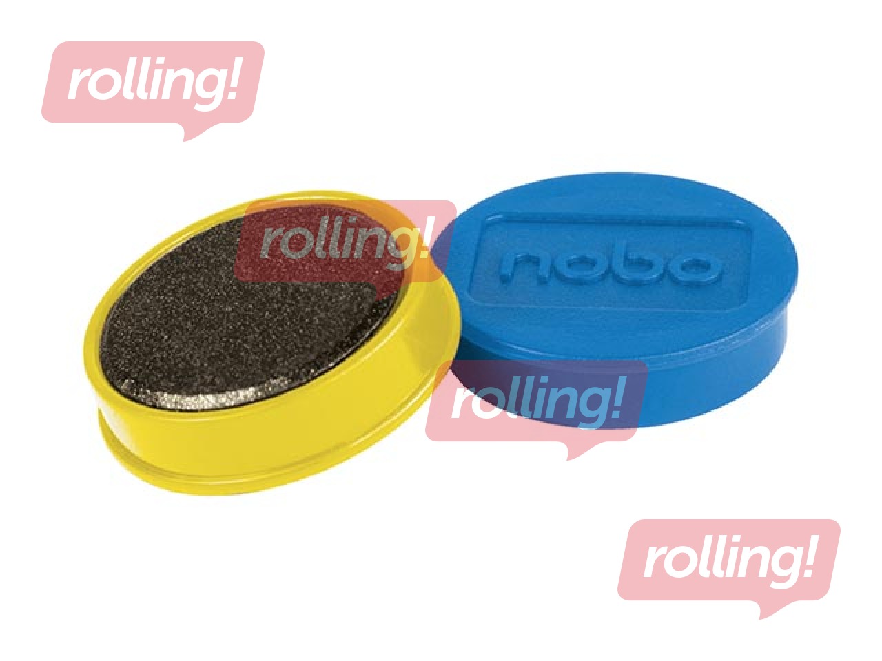 Magnēti Nobo, 32 mm, 10 gab., dažādas krāsas