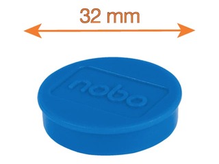 Magnēti Nobo, 32 mm, 10 gab., dažādas krāsas