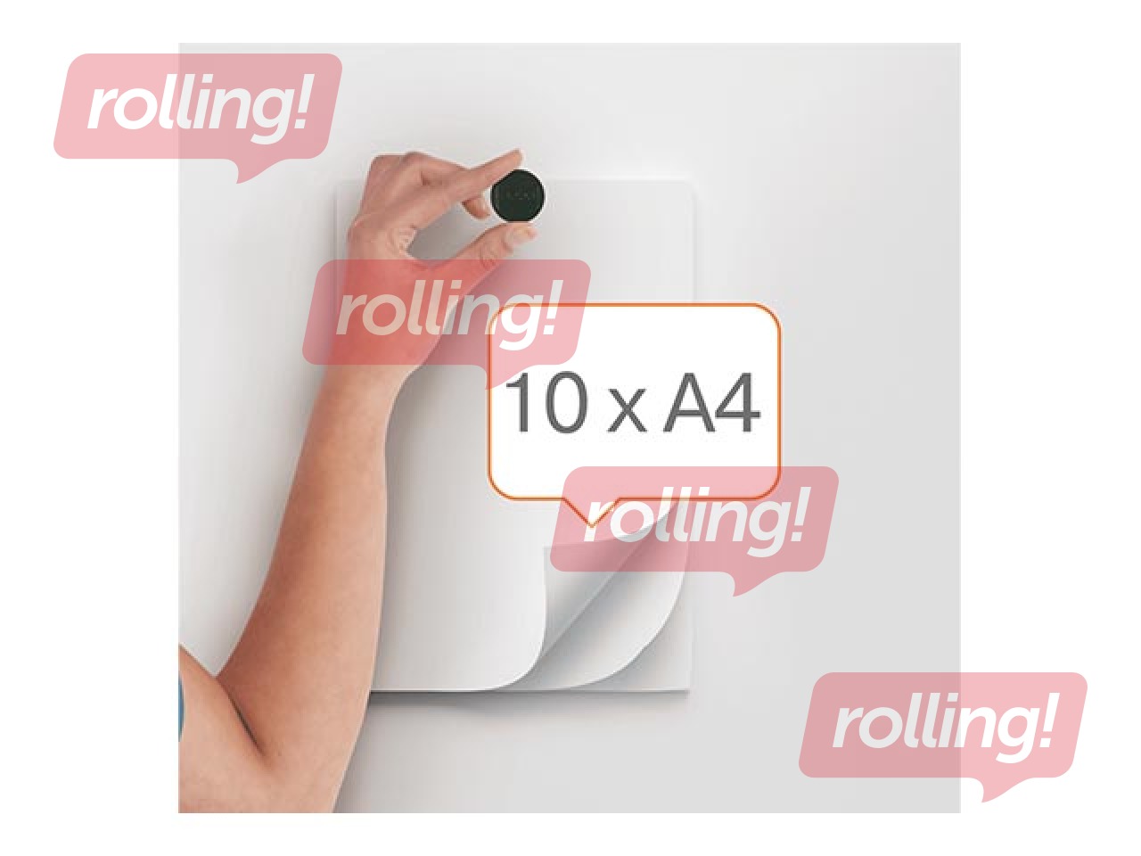 Magnēti Nobo, 38 mm, 10 gab., 1.5 kg, melni