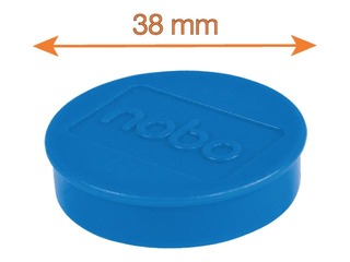 Magnēti Nobo, 38 mm, 10 gab., 1.5 kg, zili