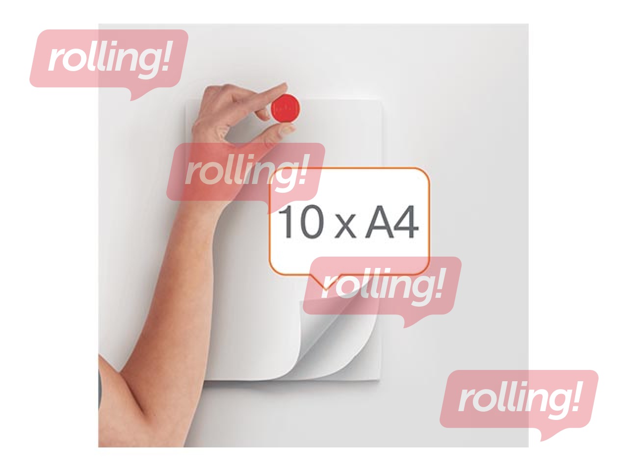 Magnēti Nobo, 38 mm, 10 gab., 1.5 kg, sarkani