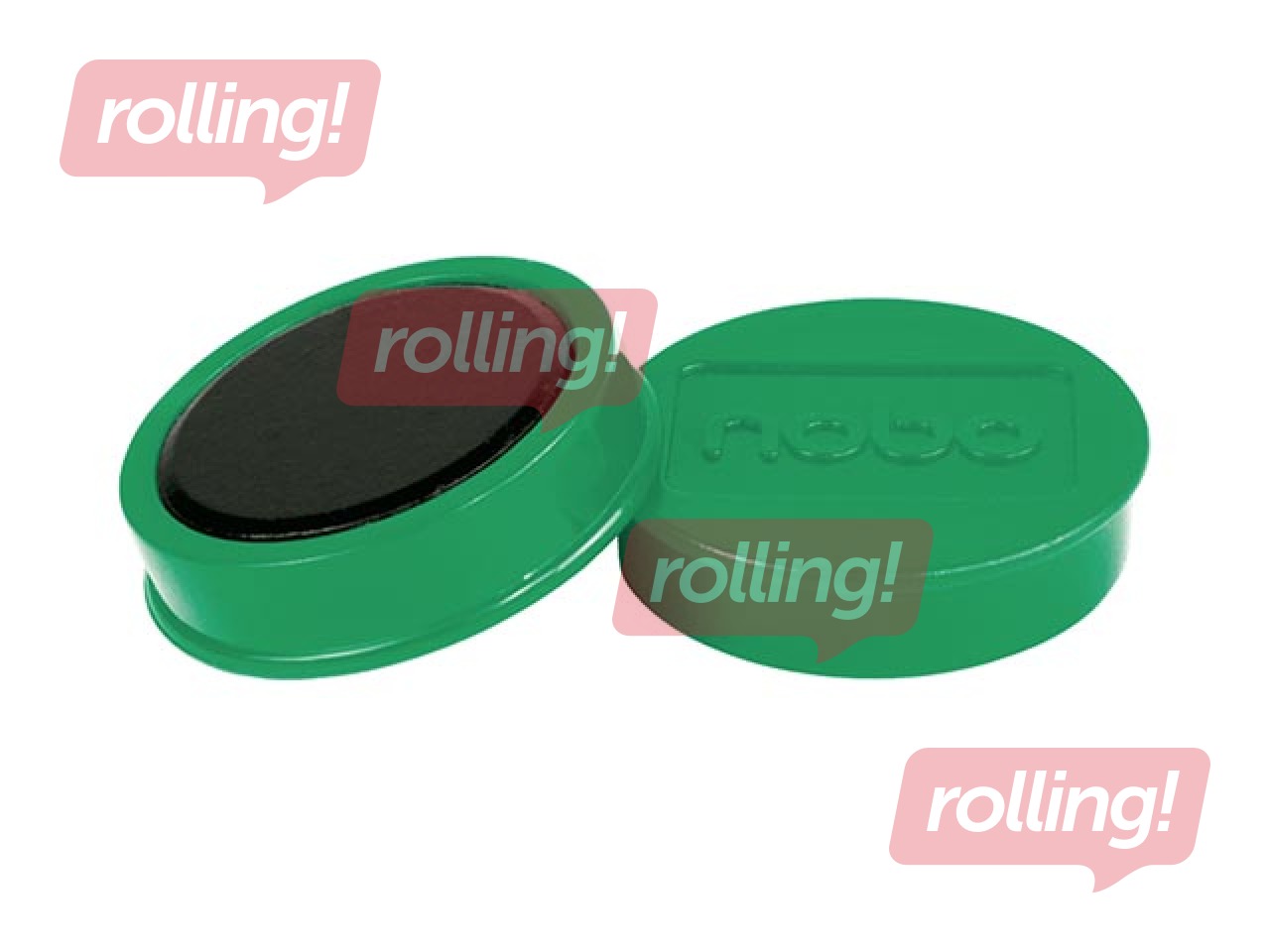 Magnēti Nobo, 38 mm, 10 gab., 1.5 kg, zaļi