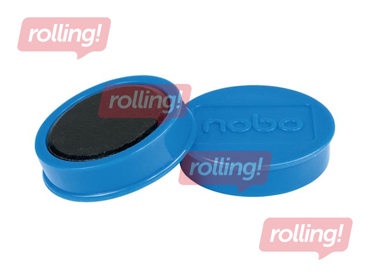 Magnēti Nobo, 38 mm, 10 gab., 2.5 kg, zili