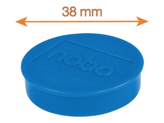 Magnēti Nobo, 38 mm, 10 gab., 2.5 kg, zili