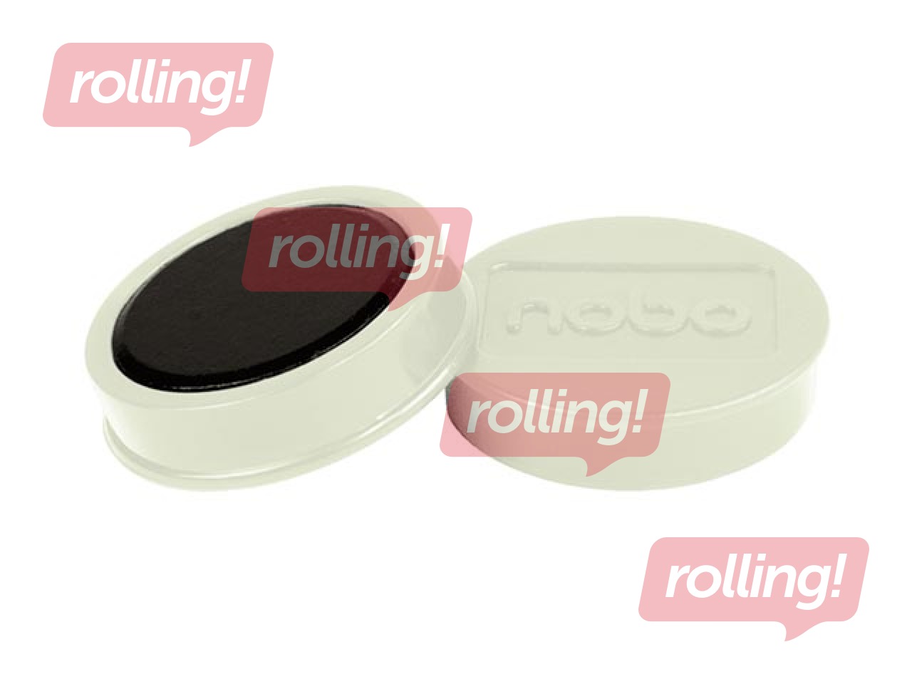 Magnēti Nobo, 38 mm, 10 gab., 2.5 kg, balti