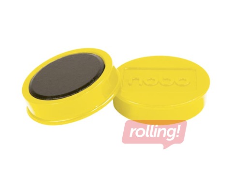 Magnēti Nobo, 38 mm, 10 gab., 2.5 kg, dzelteni