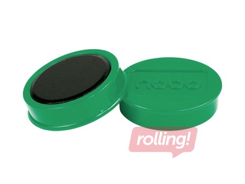 Magnēti Nobo, 38 mm, 10 gab., 2.5 kg, zaļi