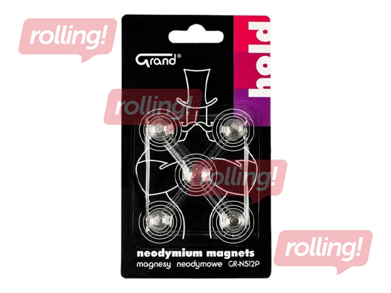 Magnēti Grand, Neodymium, 12mm, 5 gab.