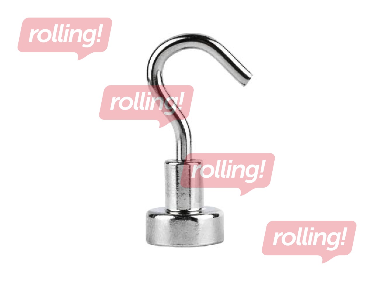 Magnēti Grand, Neodymium, ar āķi, 12mm, 5 gab.