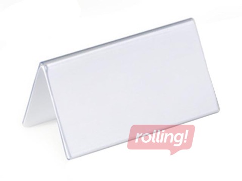 Galda kartes turētājs, 52/104 x 100 mm, caurspīdīgs