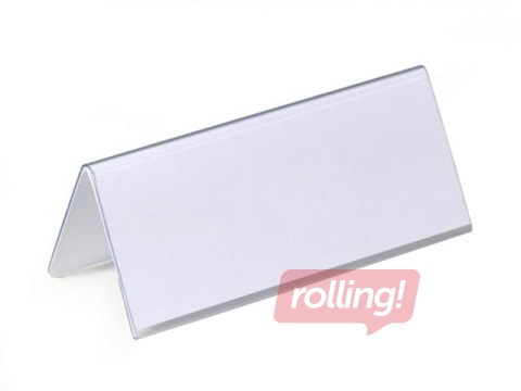 Galda kartes turētājs, 61/122 x 150 mm, caurspīdīgs