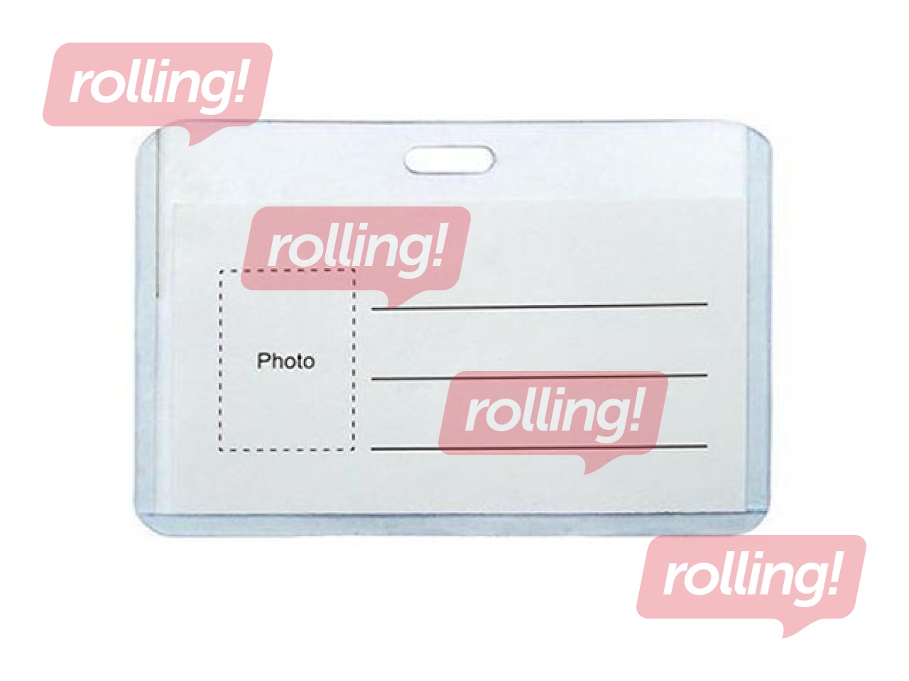 Identifikācijas kartes turētājs Forpus bez stiprinājuma, 90x55mm, horizontāls