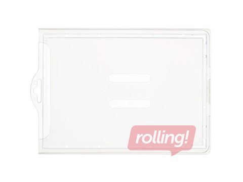 Identifikācijas kartes turētājs, caurspīdīgs, 75x103mm