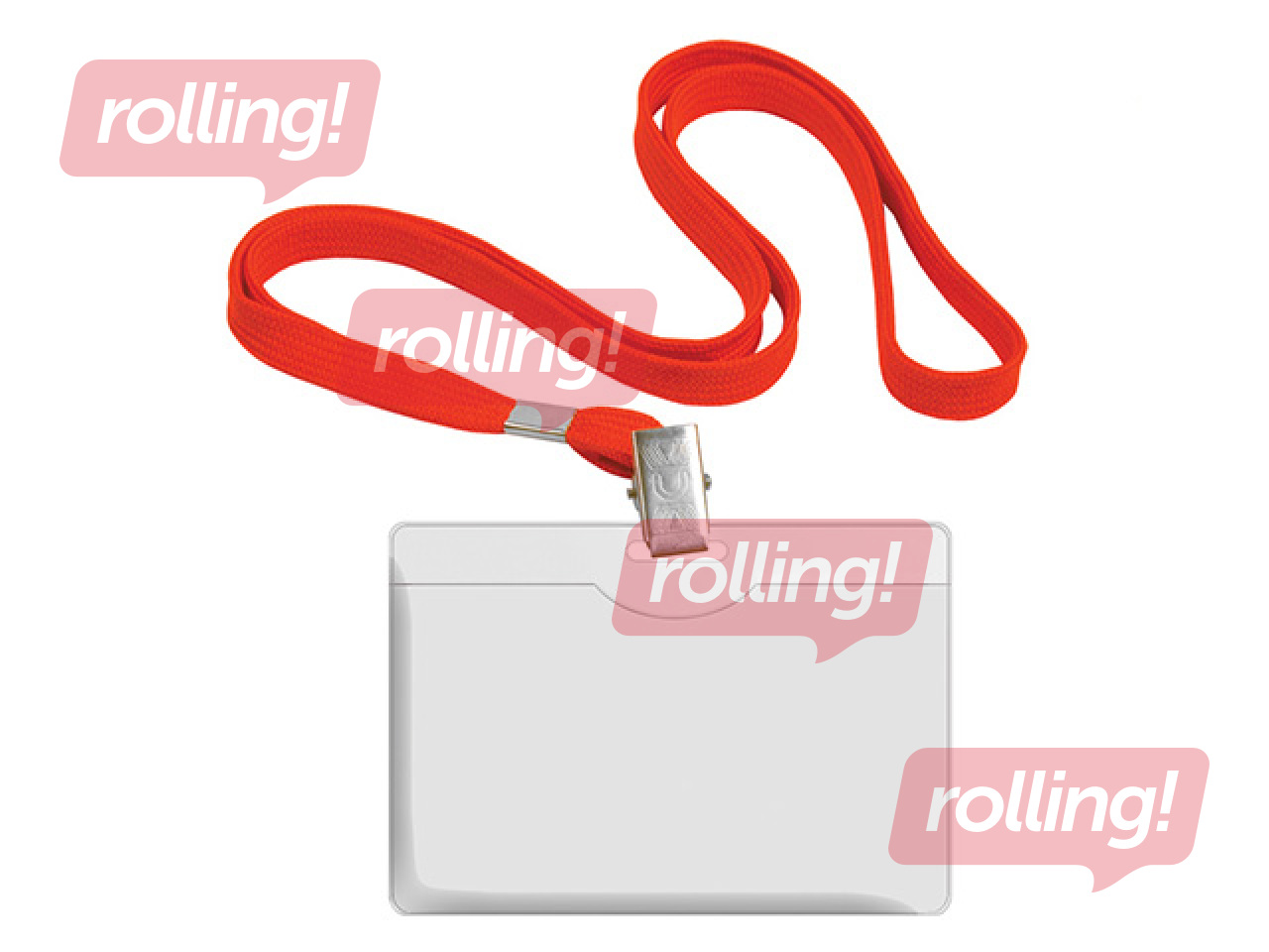 Identifikācijas karte ar sarkanu lentu Forofis 58x90 mm