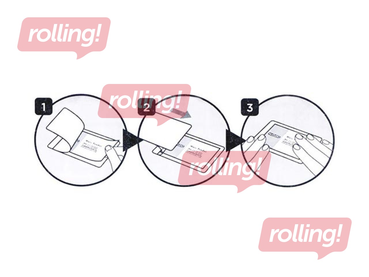 Pašlaminējošs identifikācijas kartes turētājs Centrum, 66 x 100 mm, 8 gab