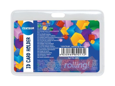 Identifikācijas kartes turētājs Centrum, 60 x 103 mm
