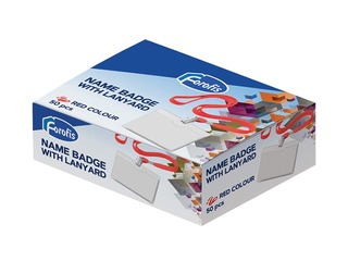 Identifikācijas karte ar zilu lentu Forofis 58x90 mm