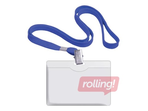 Identifikācijas karte ar zilu lentu Forofis 58x90 mm