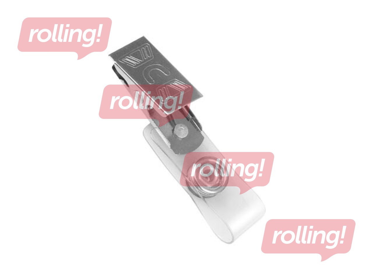 Klipsis identifikācijas kartei Forofis, metāla, 50 gab.