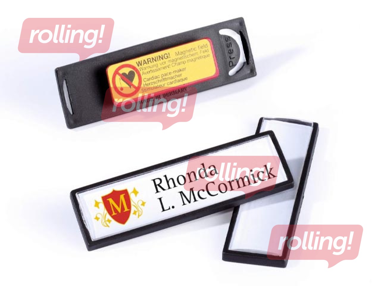 Identifikācijas karte ar magnētu Durable, 17x67mm