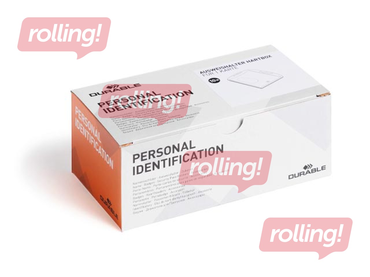 Identifikācijas kartes turētājs Durable, vienai ID kartei, 54x85mm