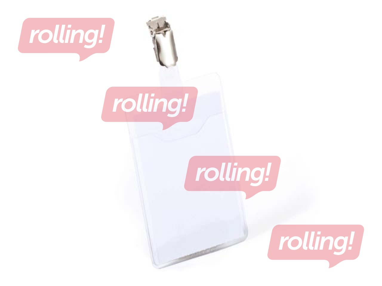 Identifikācijas karte ar klipsi Durable, vertikāla, 60x90mm