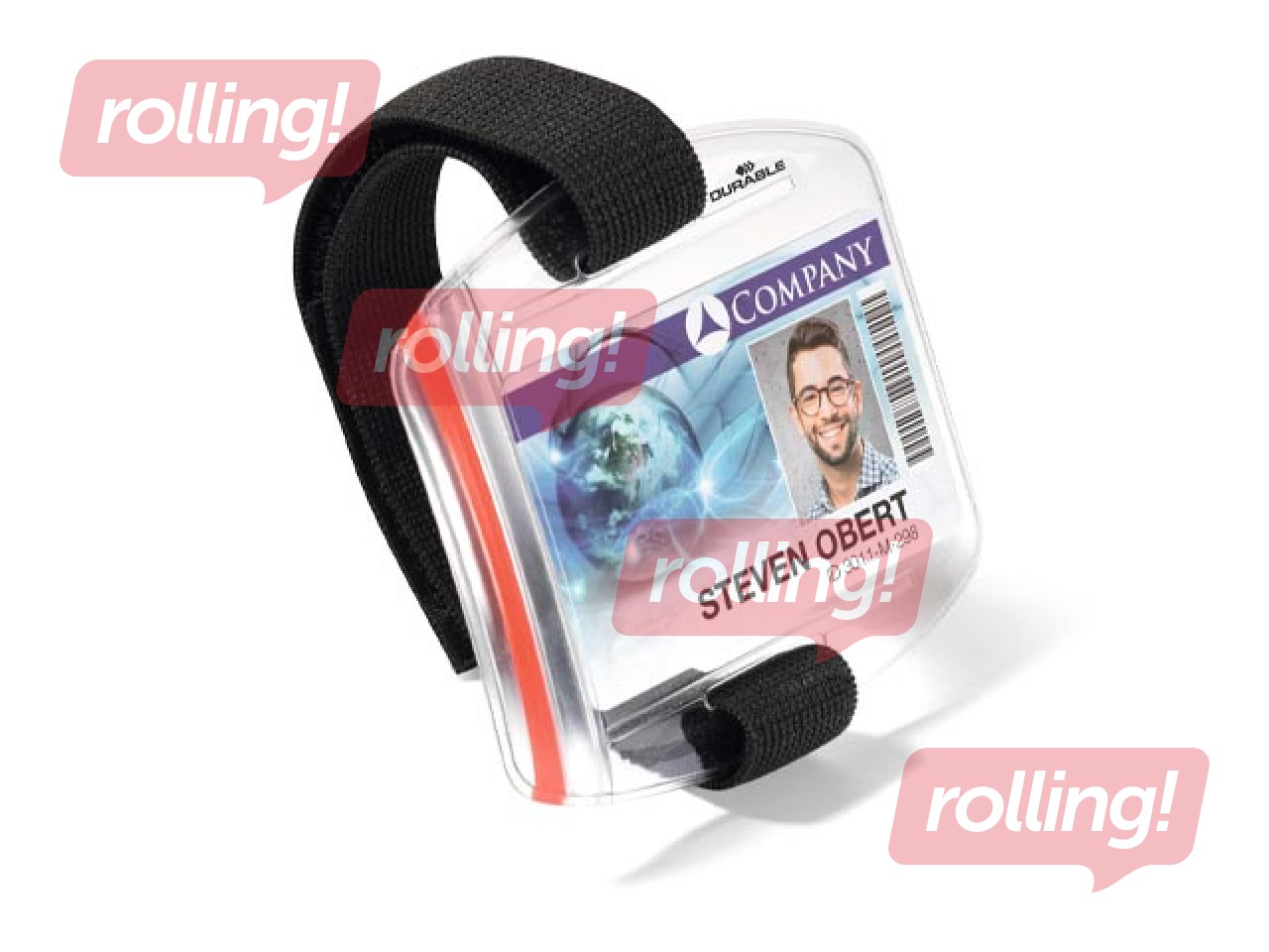 Identifikācijas kartes turētājs Durable, Outdoor, ar rokas saiti, 54x90mm, 10 gab.