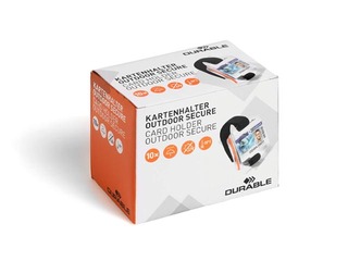 Identifikācijas kartes turētājs Durable, Outdoor, ar rokas saiti, 54x90mm, 10 gab.