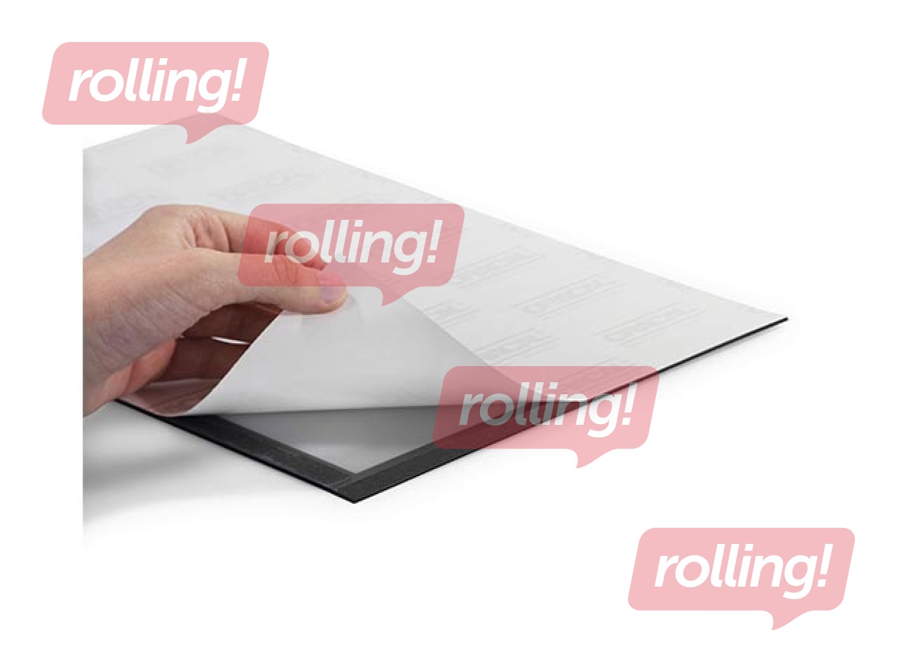 Informācijas kabata, pašlīpoša Duraframe A3, ar sudraba rāmi, 2 gab