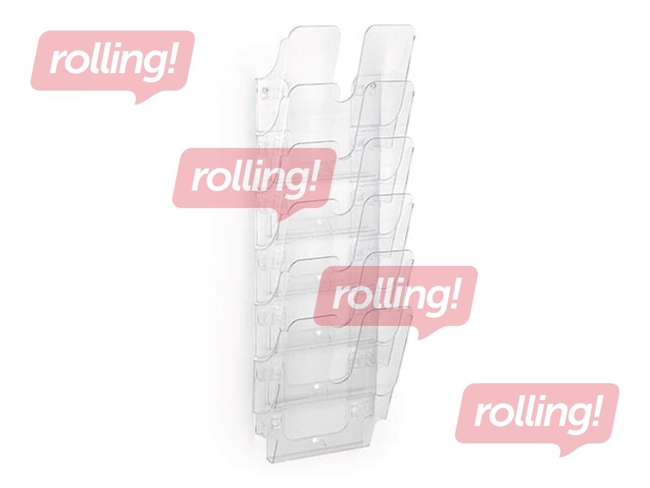 Prospektu turētājs Durable Flexiplus 6, A4, caurspīdīgs, vertikāls