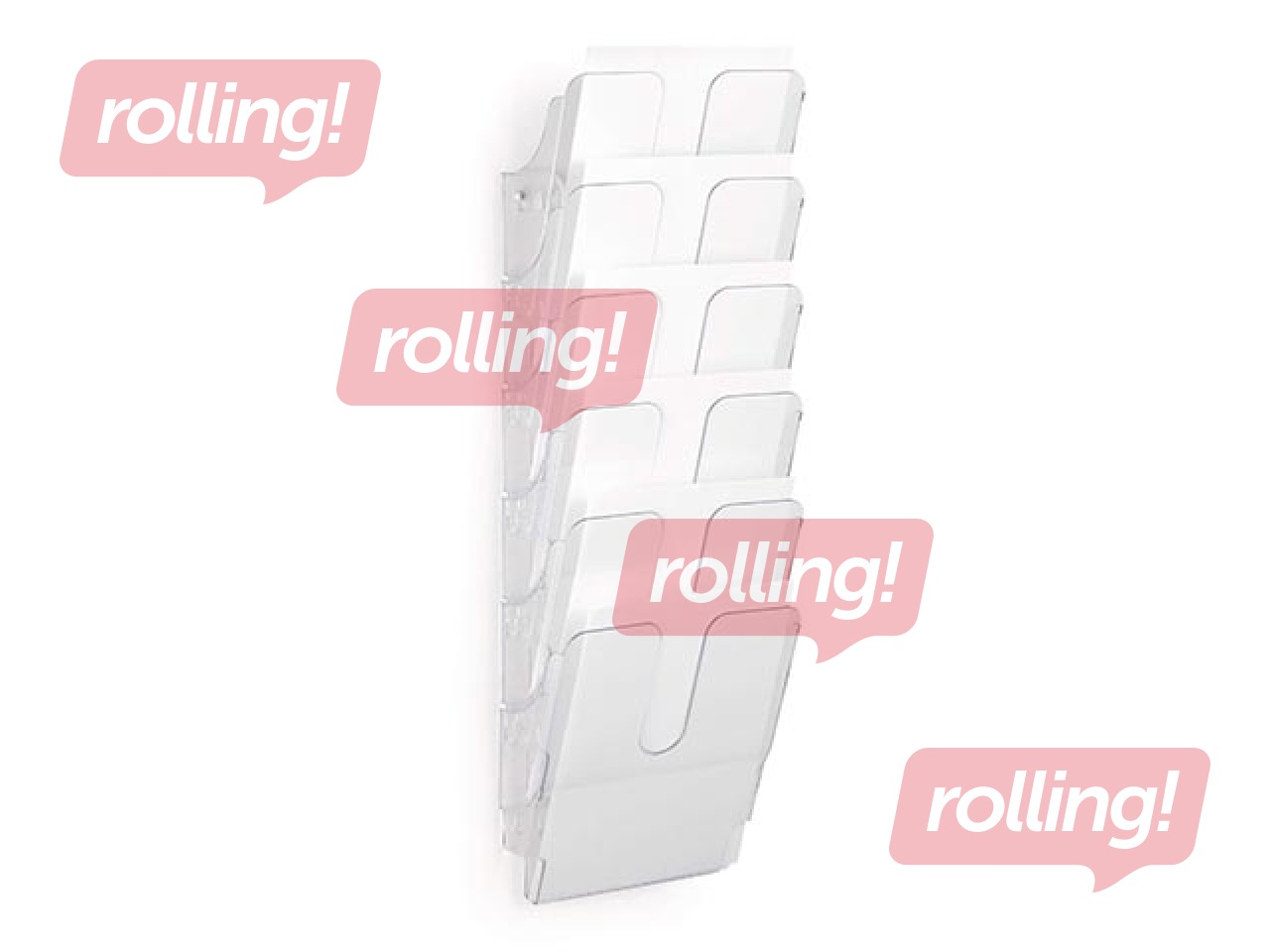 Prospektu turētājs Durable Flexiplus 6, A4, caurspīdīgs, vertikāls