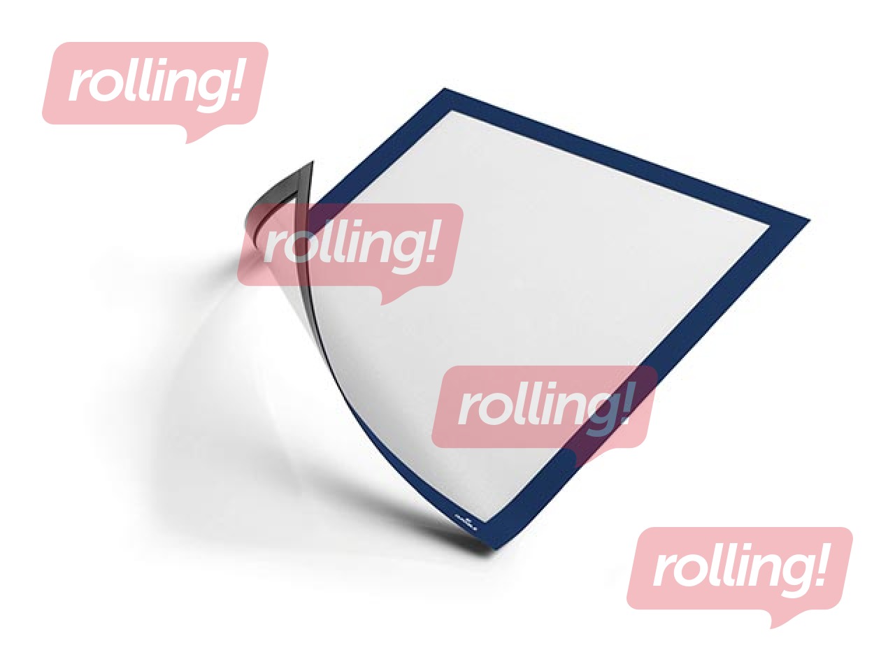 Magnētiska informācijas kabata Duraframe, A4, ar tumši zilu rāmi, 5 gab.