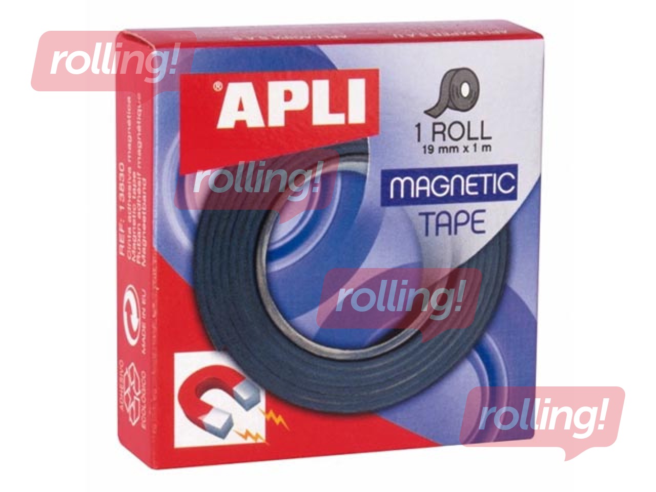Magnētiska lente Apli 19mm x 1m