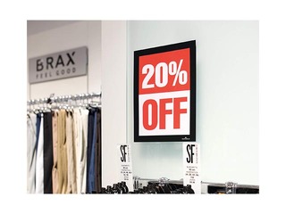 Informācijas kabata, pašlīpoša Duraframe  A5, ar melnu rāmi, 2 gab