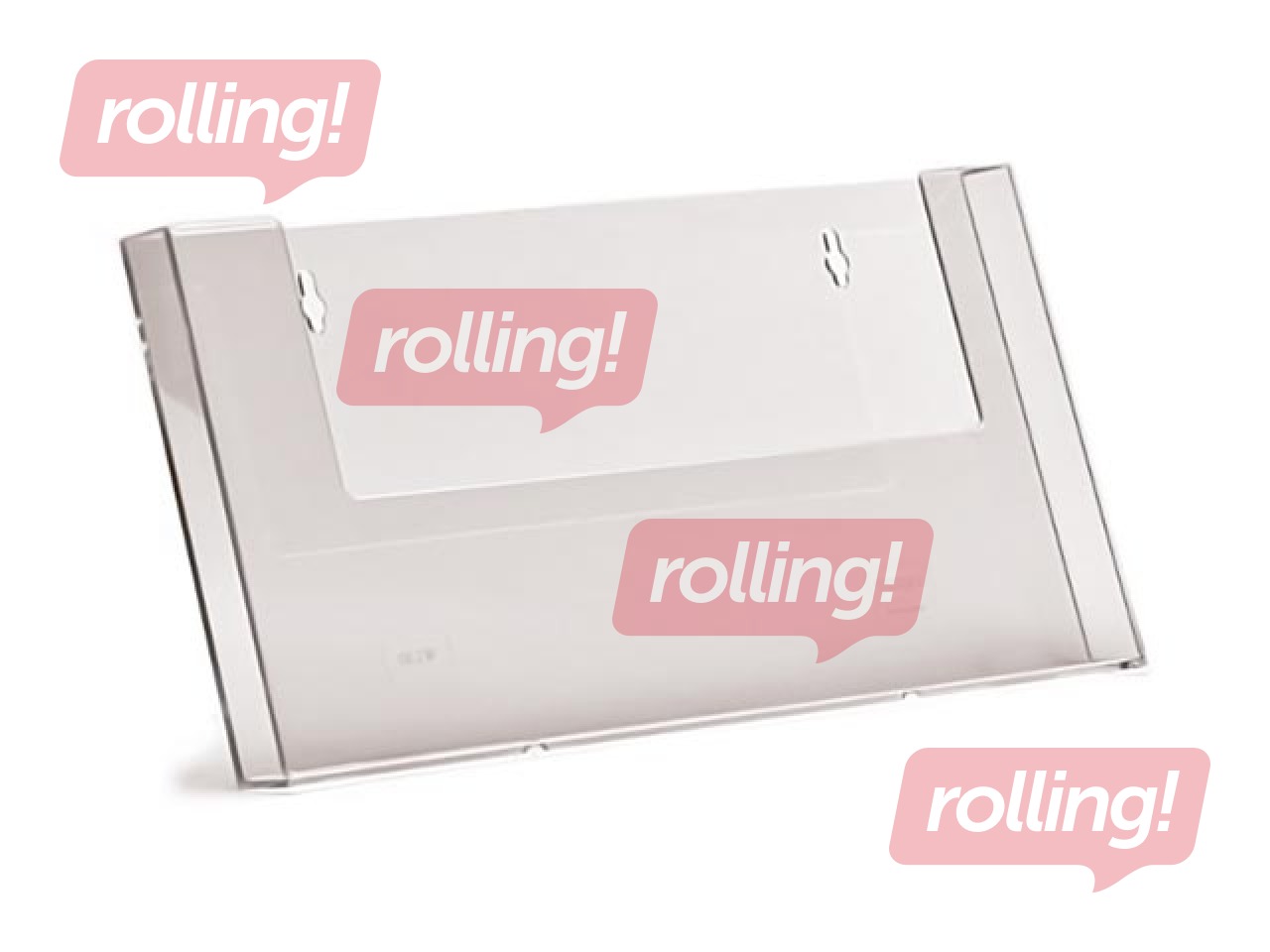 Bukletu turētājs A4, horizontāls, stiprināms pie sienas