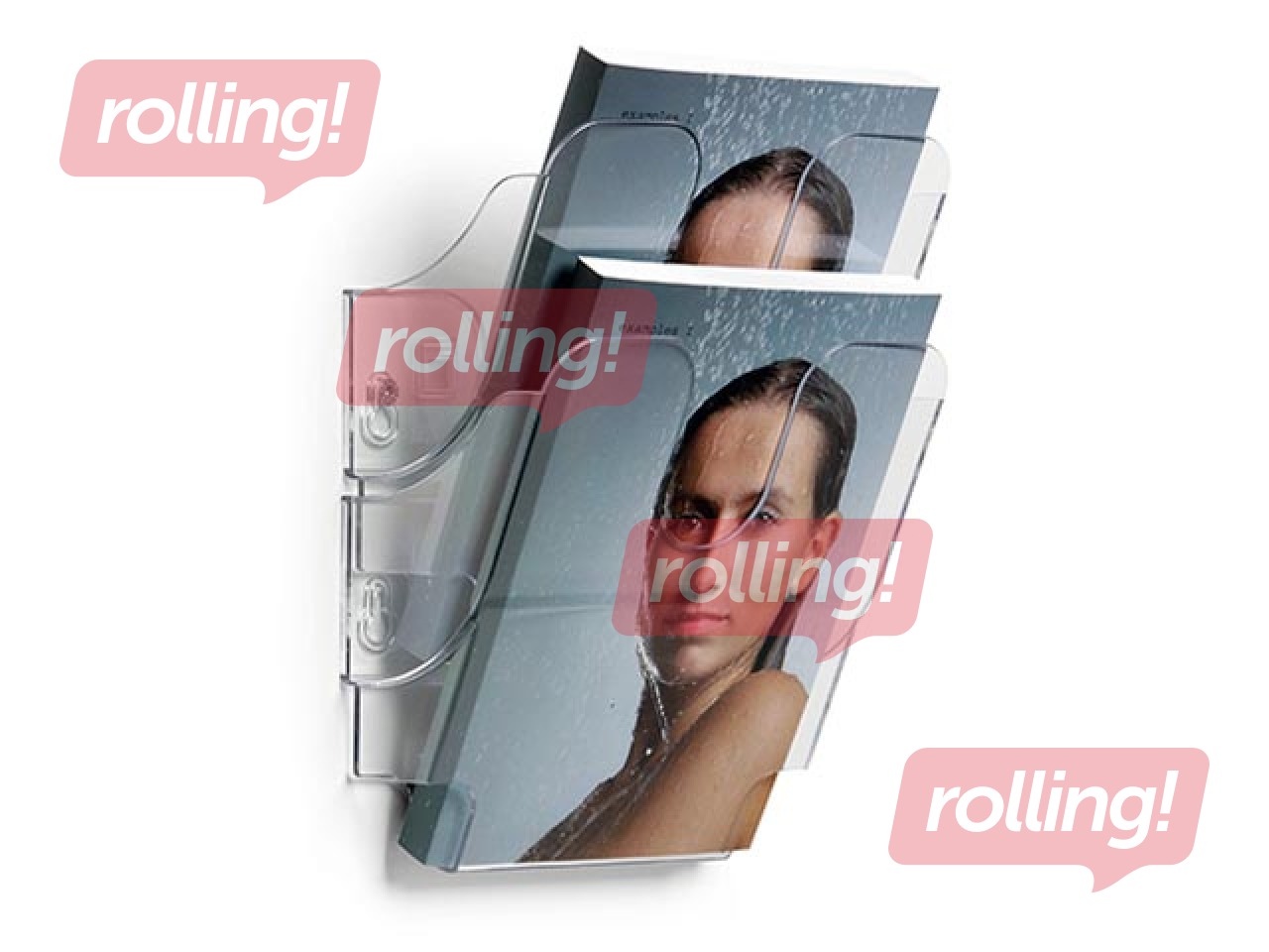 Prospektu turētājs Durable Flexiplus 2, A5, caurspīdīgs, vertikāls